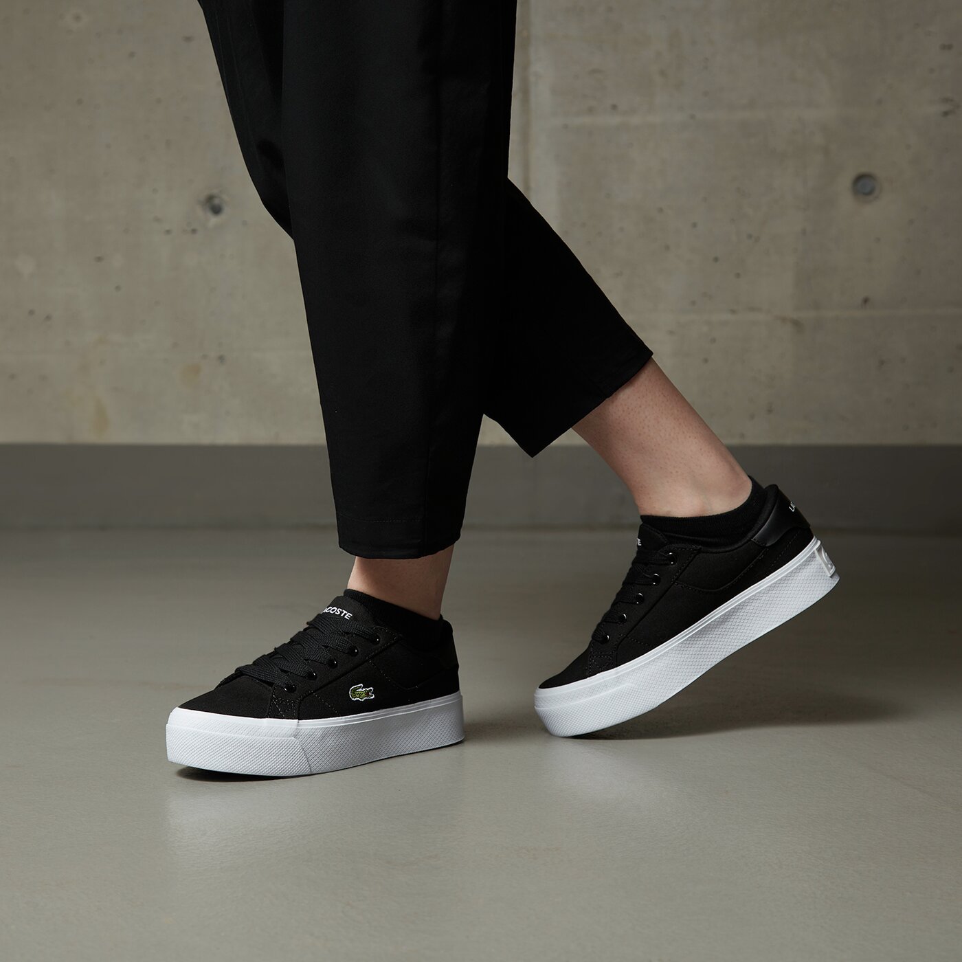 Дамски маратонки LACOSTE ZIANE PLATFORM 123 2 CFA 745cfa0012312 цвят черен
