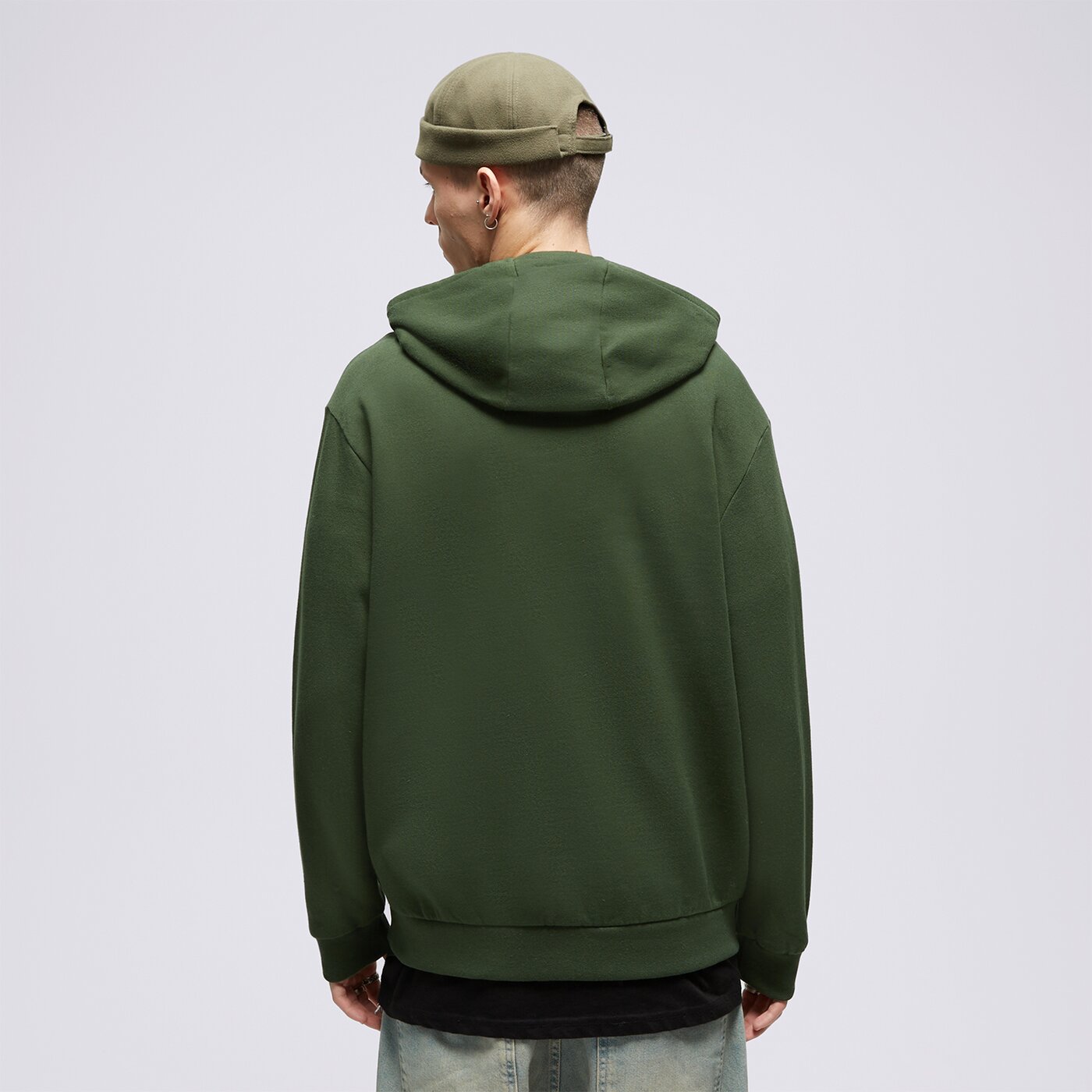 Мъжки суичър VANS СУИТЧЪР С КАЧУЛКА RELAXED FIT vn0007fnbd61 цвят зелен