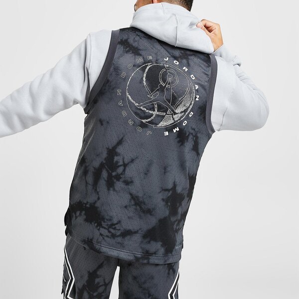 Мъжка тениска JORDAN ПОТНИК JDAN TIE DYE JERSEY BLACK TEE dz0565-022 цвят черен