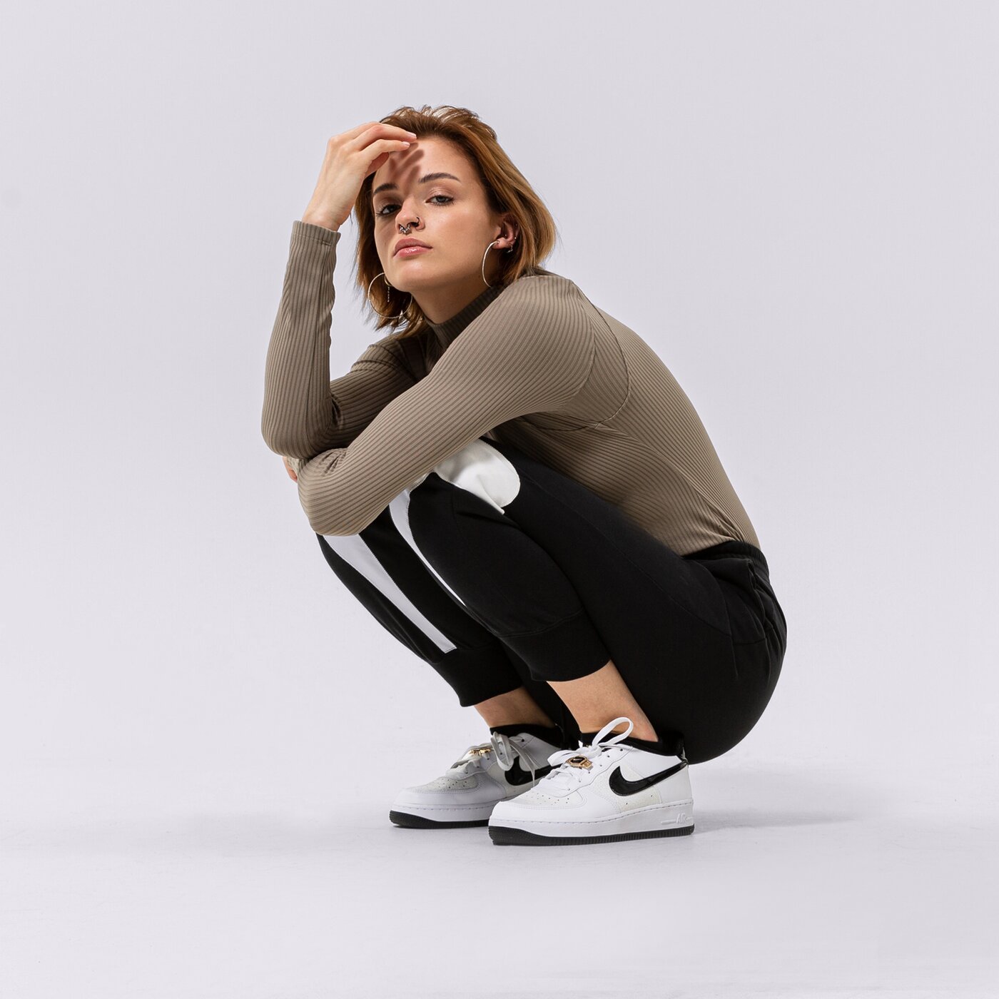 Дамска тениска JORDAN ТЕНИСКА W J FLIGHT LS RIB ТОП dv1420-351 цвят зелен