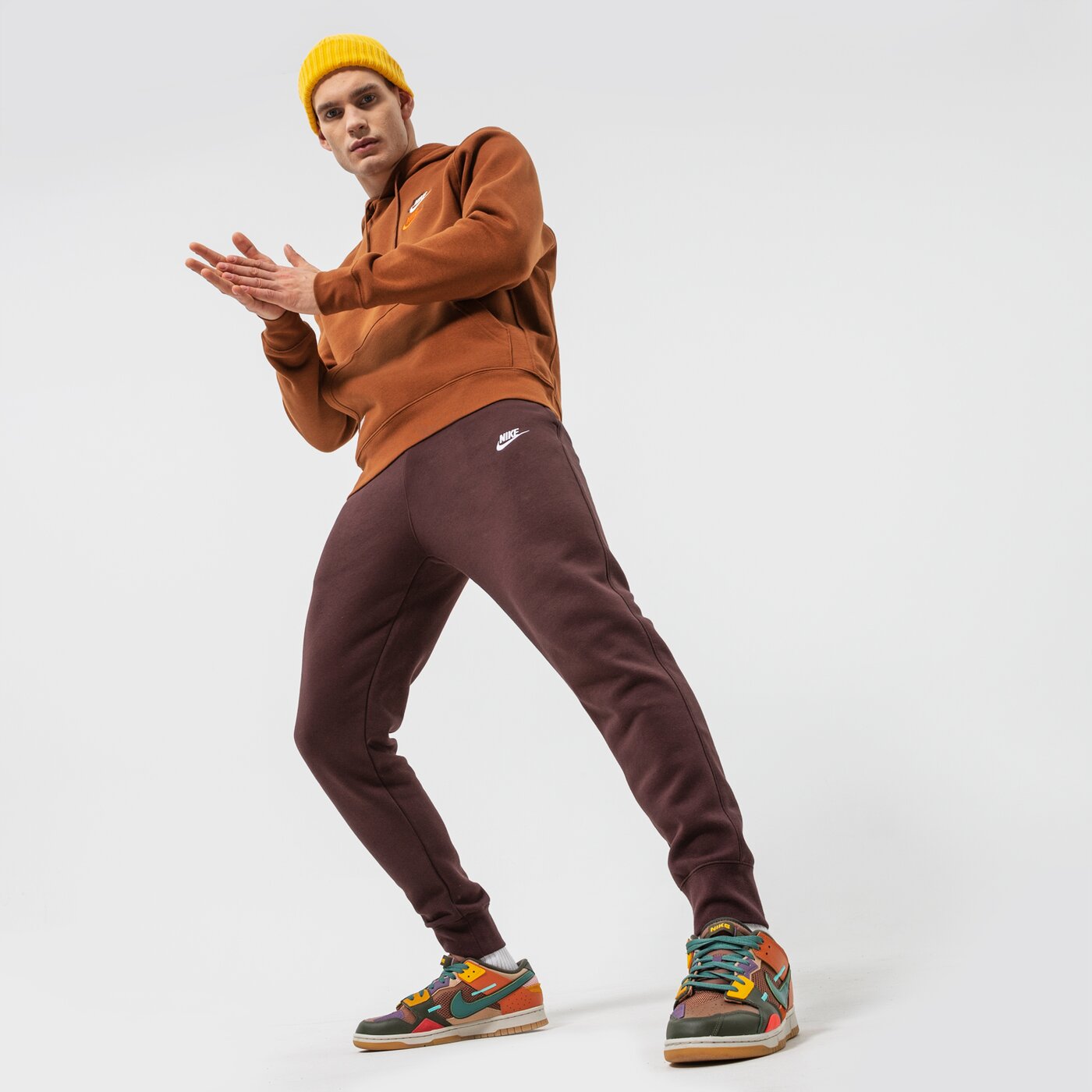 Мъжки суичър NIKE СУИТЧЪР С КАЧУЛКА M NSW SPE+ BB PO HOODIE M FTA dm8882-204 цвят кафяв