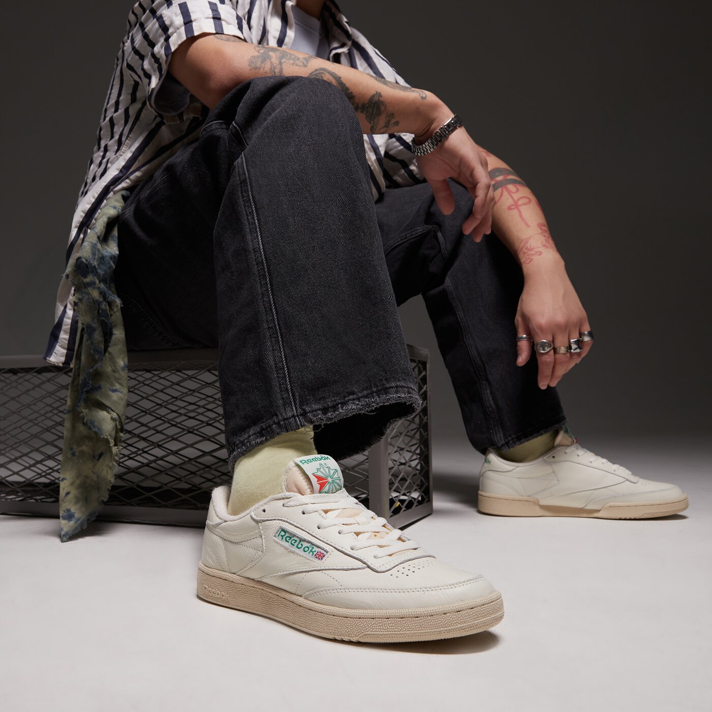 Мъжки маратонки REEBOK CLUB C 85 VINTAGE 100000317 цвят бял