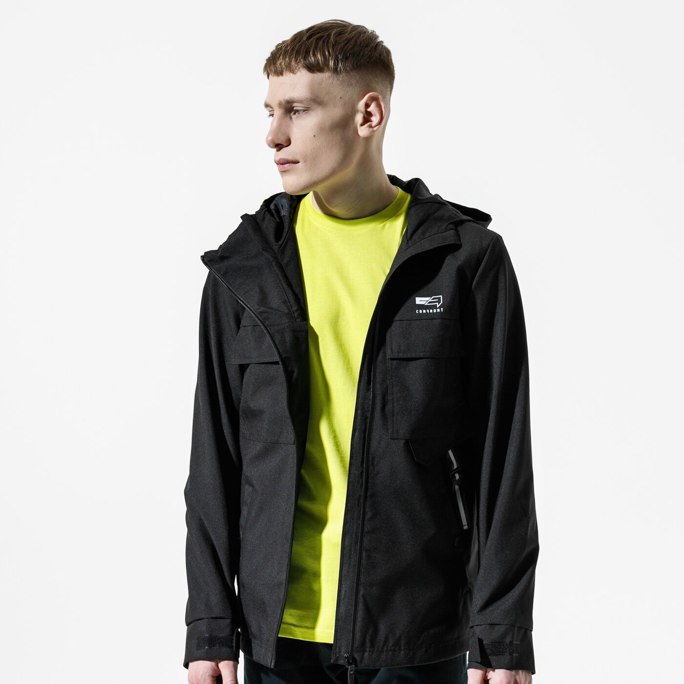 Мъжко преходно яке CONFRONT ЯКЕ RAMSAY cf120kum24001 цвят черен