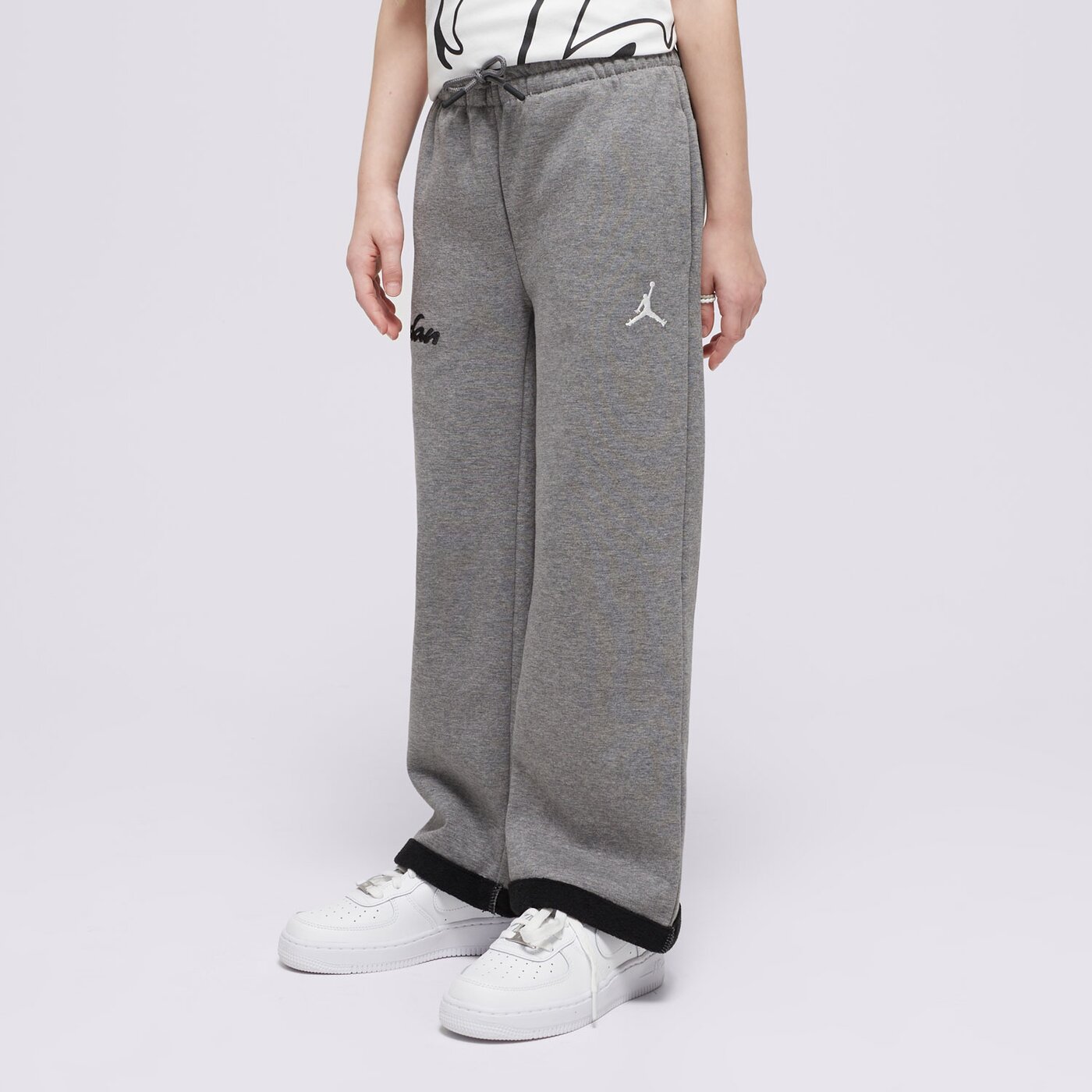 Детски панталони JORDAN ПАНТАЛОНИ JDG META-ENCHANTMENT COZY FLC GIRL 45d520-geh цвят сив