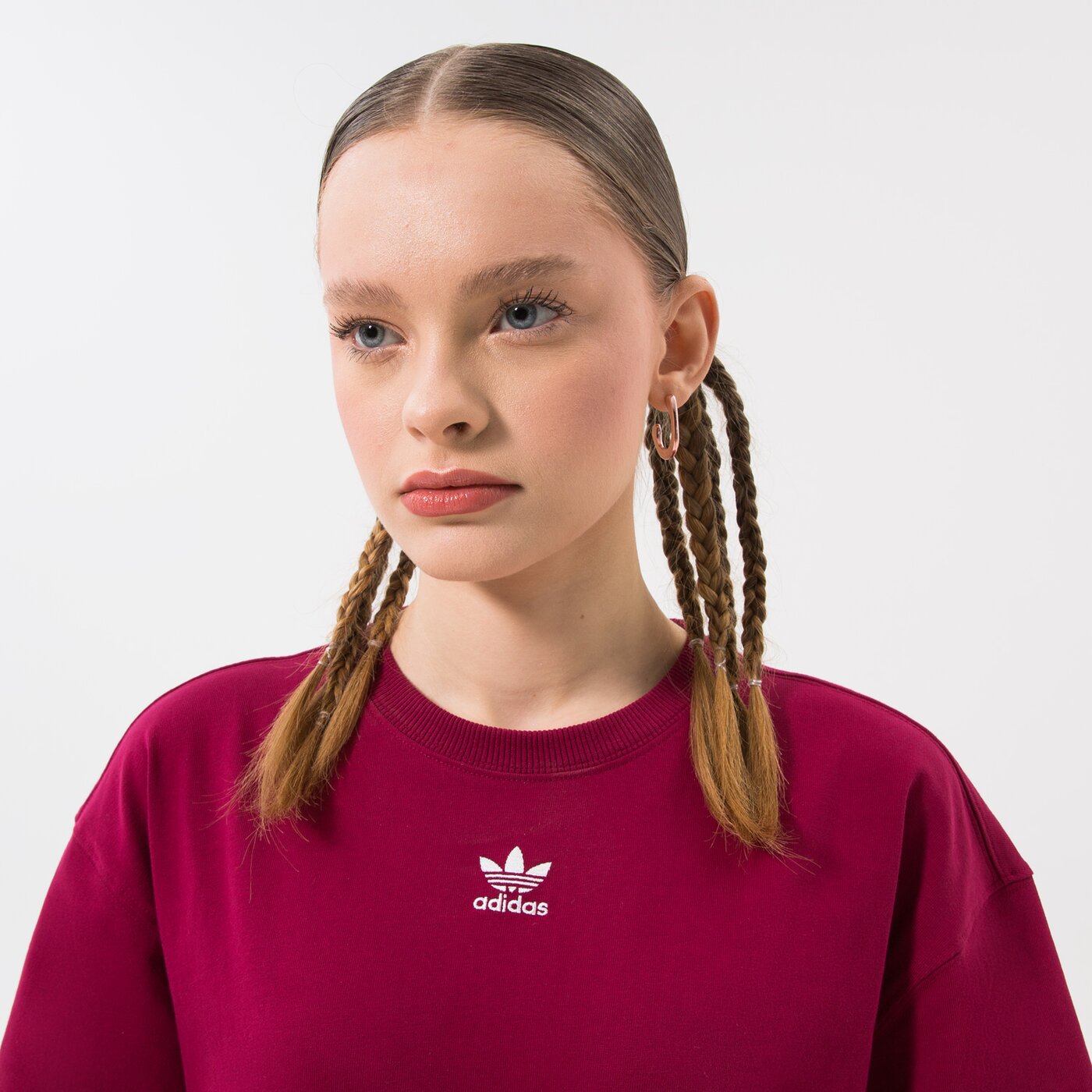 Дамска тениска ADIDAS ТЕНИСКА hm1830 цвят бордо