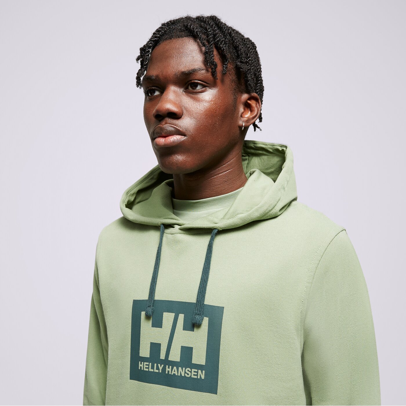 Мъжки суичър HELLY HANSEN СУИТЧЪР С КАЧУЛКА HH BOX HOODIE 53289406 цвят зелен