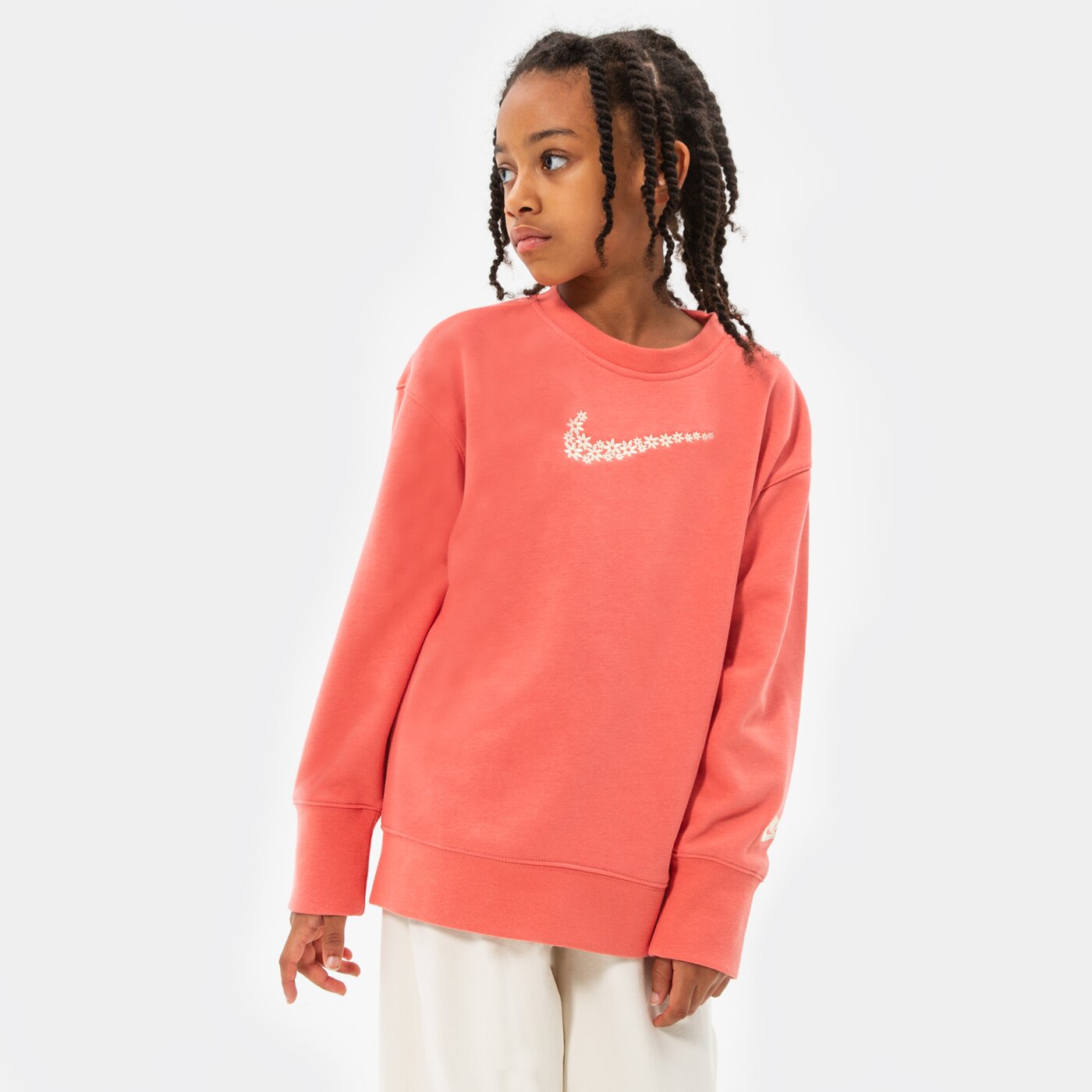 Детски суичър NIKE СУИТЧЪР G NSW FT BF CREW GIRL dm8210-603 цвят розов