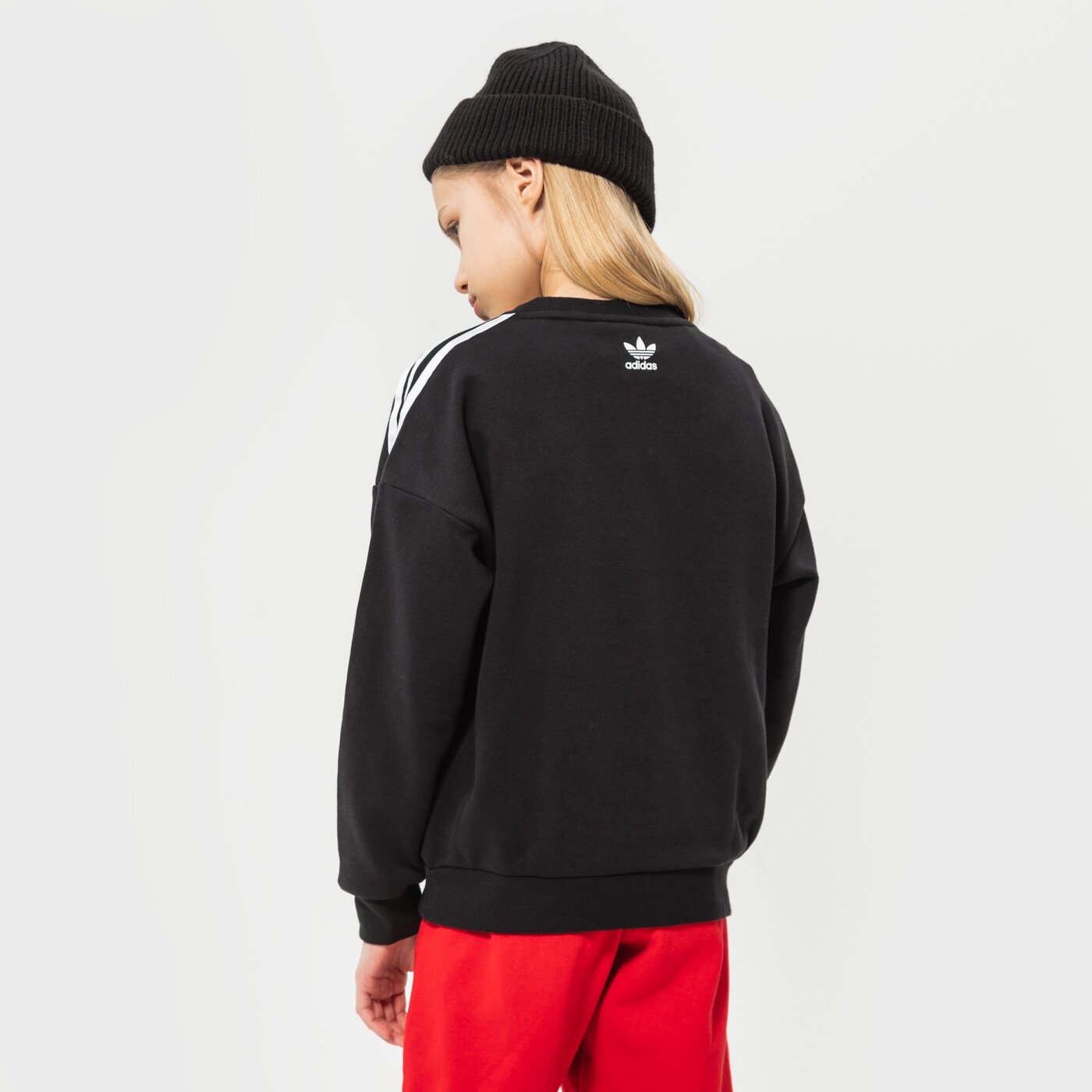 Детски суичър ADIDAS СУИТЧЪР CREW GIRL hc4558 цвят черен