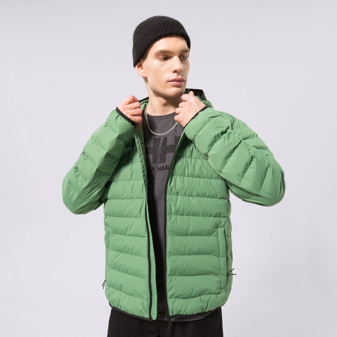 Мъжко зимно яке CONFRONT ЯКЕ ПУХЕН CONFRONT ESSENTIAL cf322kum11002 цвят зелен