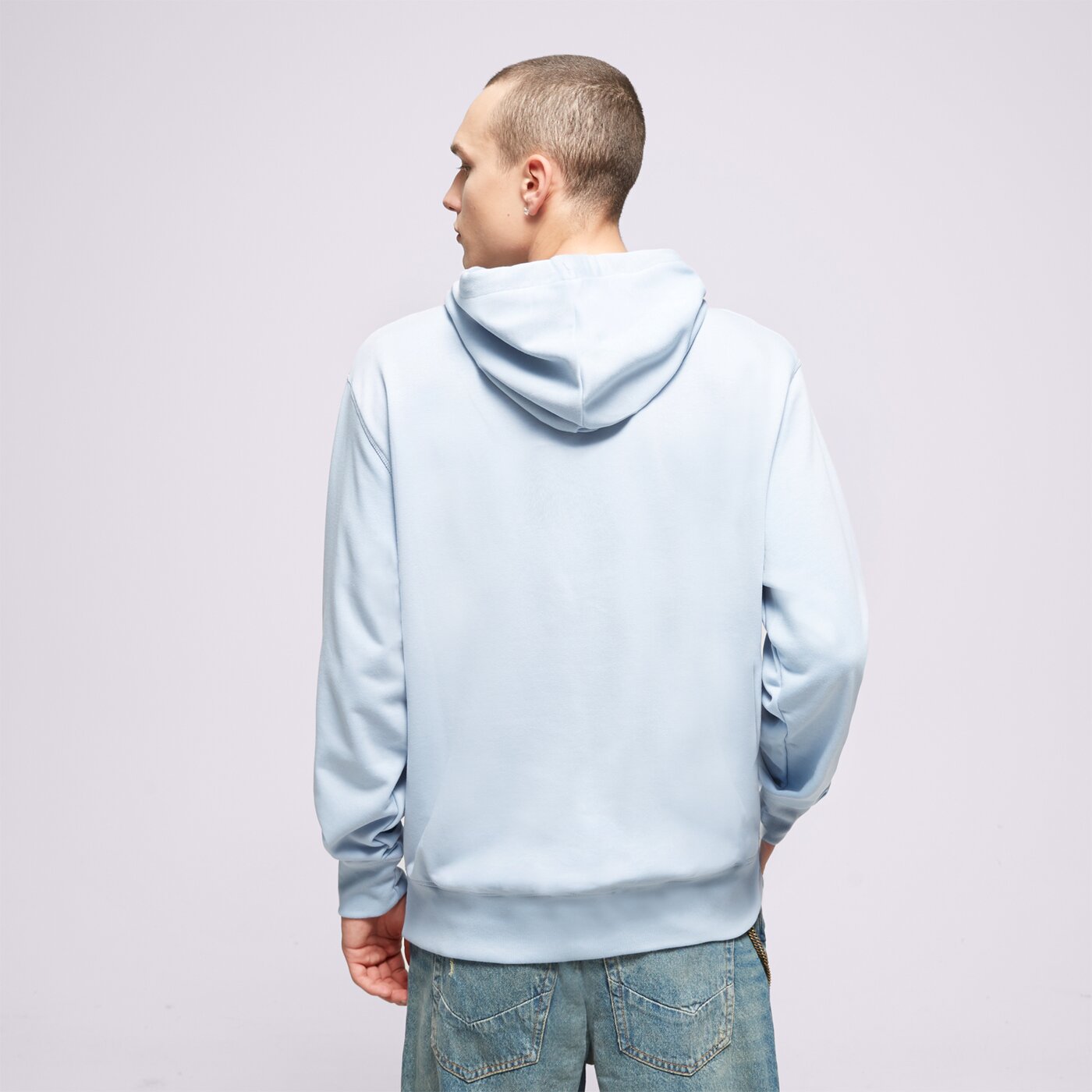 Мъжки суичър NEW BALANCE СУИТЧЪР С КАЧУЛКА ESSENTIALS STACKED mt31537lay цвят син