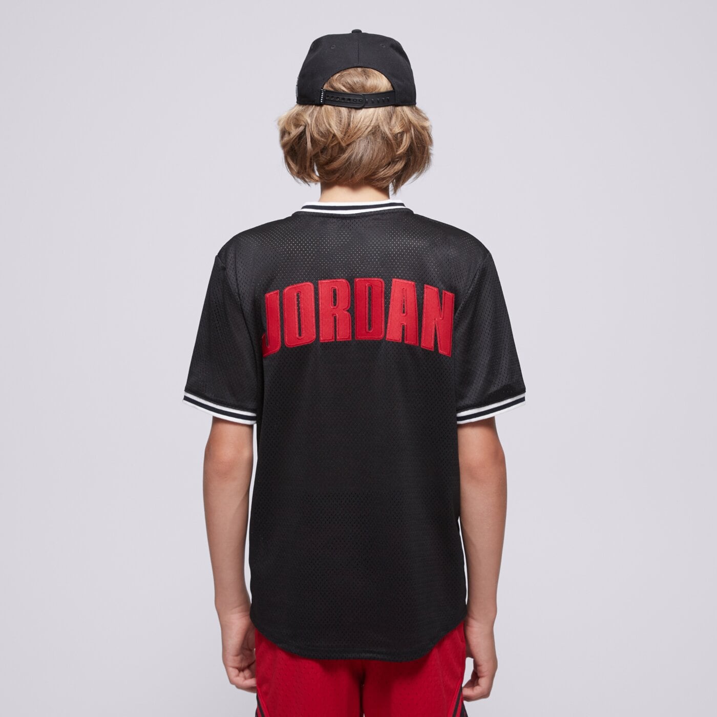 Детска тениска JORDAN ТЕНИСКА JDB JORDAN 23 ELEVATED JERSEY BOY 95d680-023 цвят черен