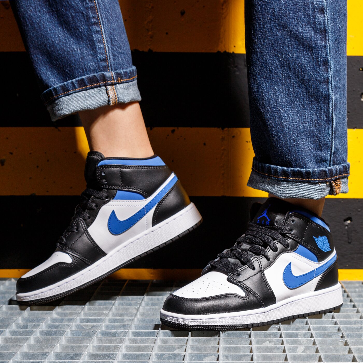 Детски маратонки AIR JORDAN 1 MID  554725-140 цвят син