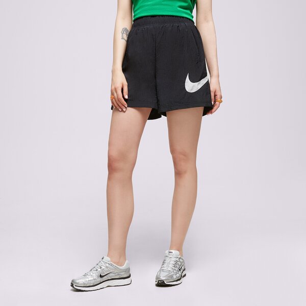 Дамски къси панталони NIKE ШОРТИ W NSW ESSNTL WVN HR HBR dm6739-010 цвят черен