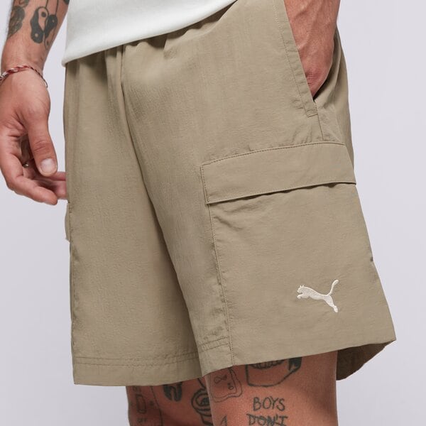 Мъжки къси панталони PUMA ШОРТИ WARDROBE ESS RELAXED CARGO SHORTS 6" WV 629656 83 цвят бежов