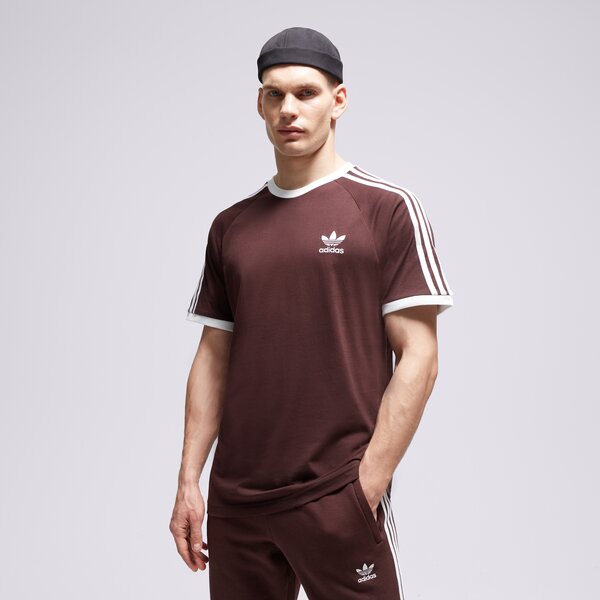 Мъжка тениска ADIDAS ТЕНИСКА 3-STRIPES TEE im2077 цвят кафяв