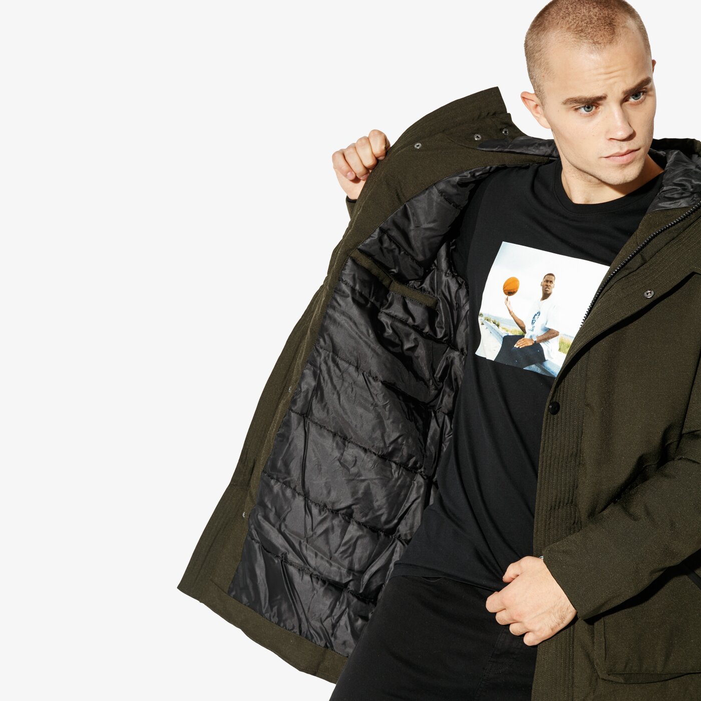 Мъжко зимно яке CONFRONT ЯКЕ TALC cf38kum47001 цвят каки