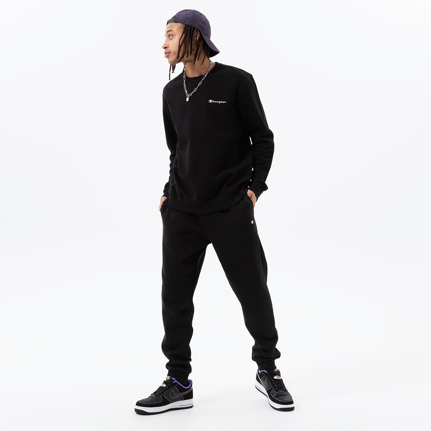 Мъжки суичър CHAMPION СУИТЧЪР CREWNECK SWEATSHIRT 218288kk001 цвят черен