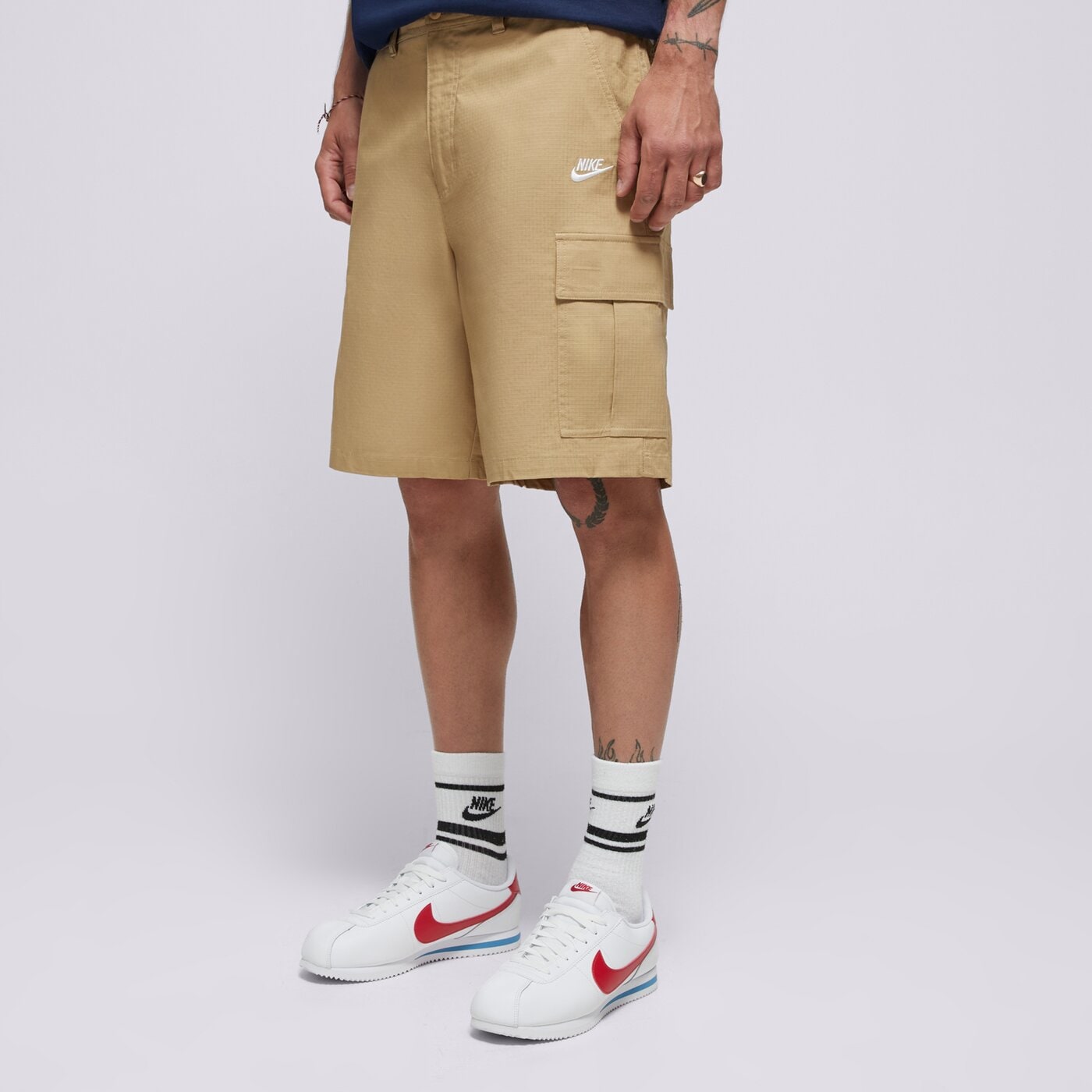 Мъжки къси панталони NIKE ШОРТИ M NK CLUB WVN CARGO SHORT fn3517-298 цвят бежов