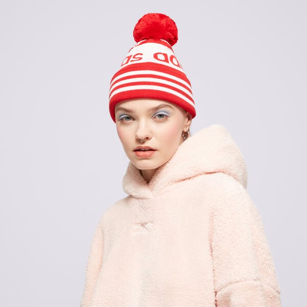 Мъжка зимна шапка ADIDAS ШАПКА ED8763 ed8763 цвят червен