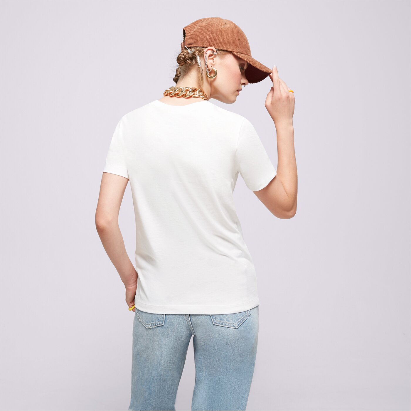 Дамска тениска CHAMPION ТЕНИСКА CREWNECK ТЕНИСКА 116934ww001 цвят бял