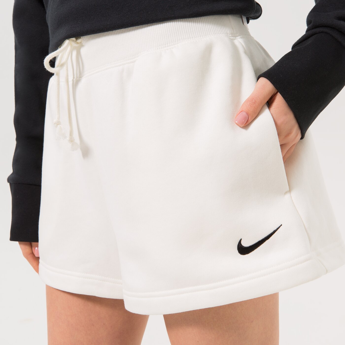 Дамски къси панталони NIKE ШОРТИ W NSW PHNX FLC HR SHORT fd1409-133 цвят бял