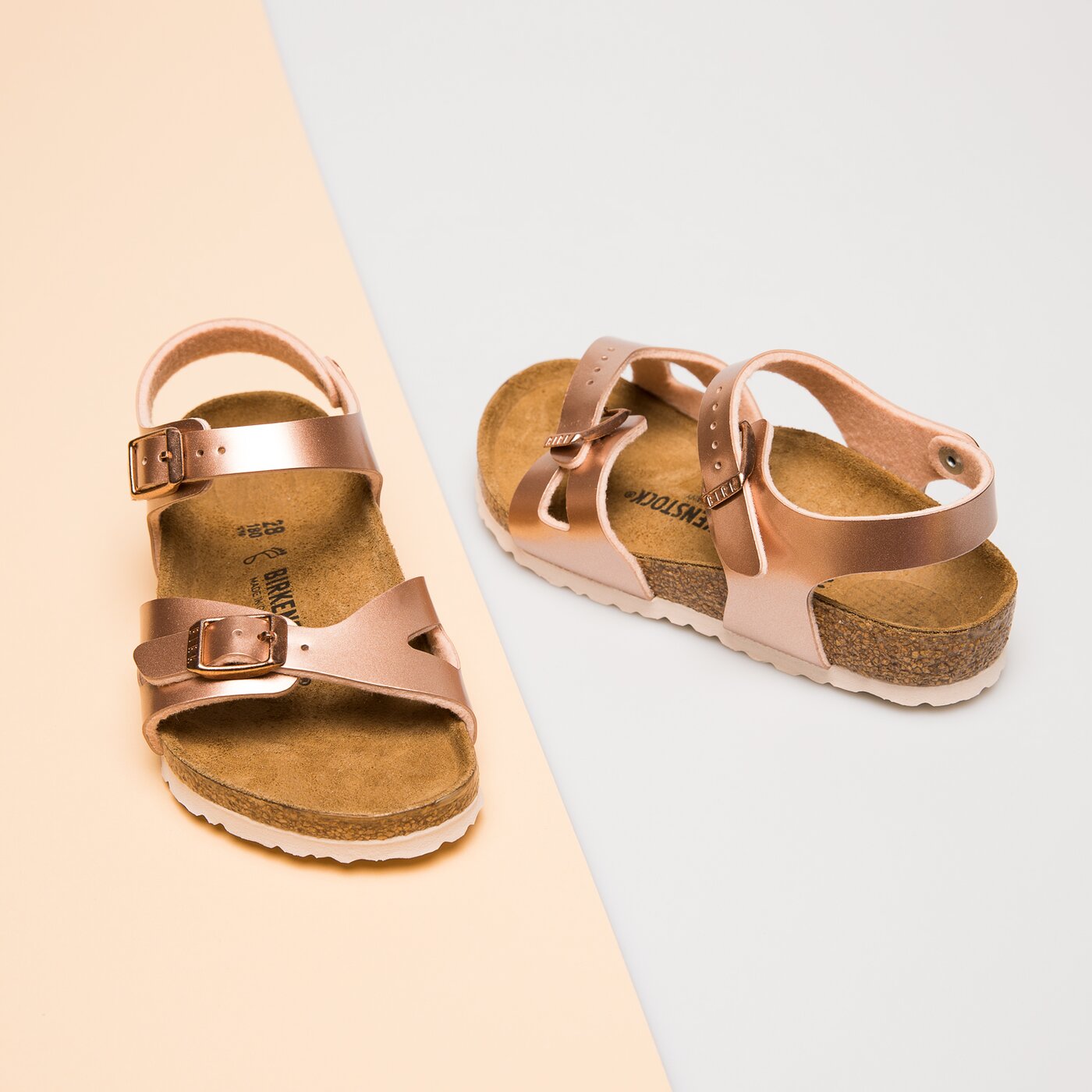 Детски чехли и сандали BIRKENSTOCK RIO KIDS 1012519 цвят виолетов