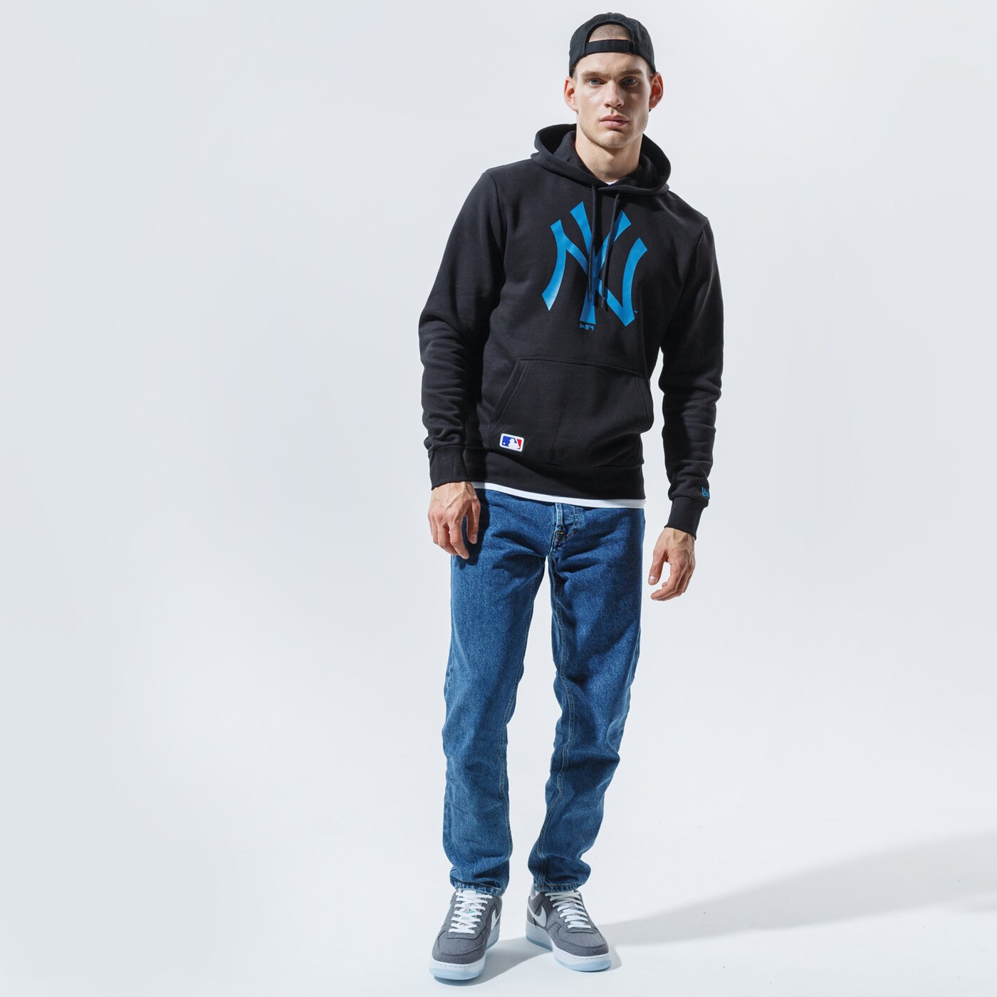 Мъжки суичър NEW ERA СУИТЧЪР С КАЧУЛКА MLB SEASONAL TEAM LOGO HDY NEYYAN  12485715 цвят черен