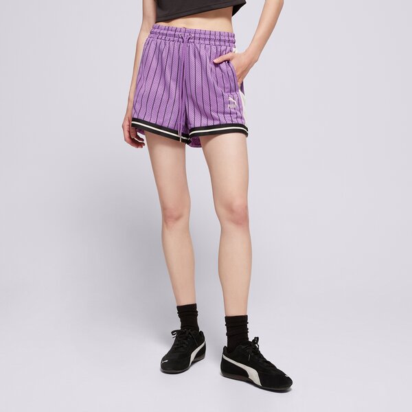 Дамски къси панталони PUMA ШОРТИ T7 FOR THE FANBASE MESH 62434550 цвят виолетов