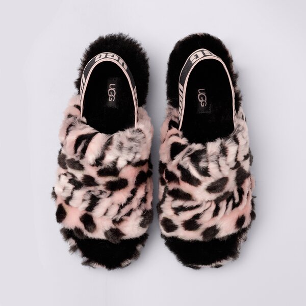 Дамски чехли и сандали UGG FLUFF YEAH ANIMALI 1127073-pink scallop цвят розов