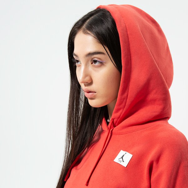 Дамски суичър JORDAN СУИТЧЪР С КАЧУЛКА W J FLT FLC HOODIE dq4603-605 цвят червен