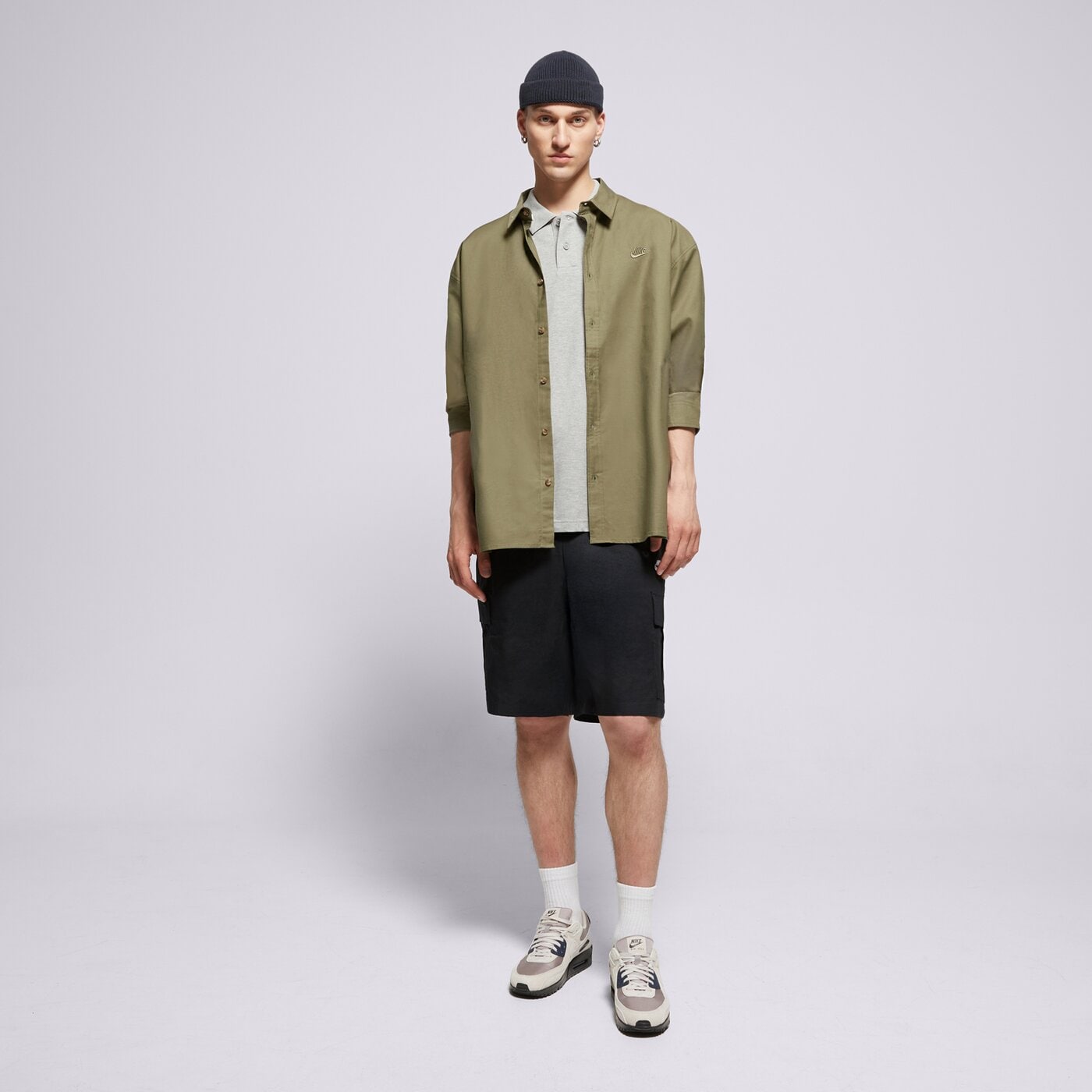 Мъжки къси панталони NIKE ШОРТИ M NK CLUB WVN CARGO SHORT fn3517-011 цвят черен