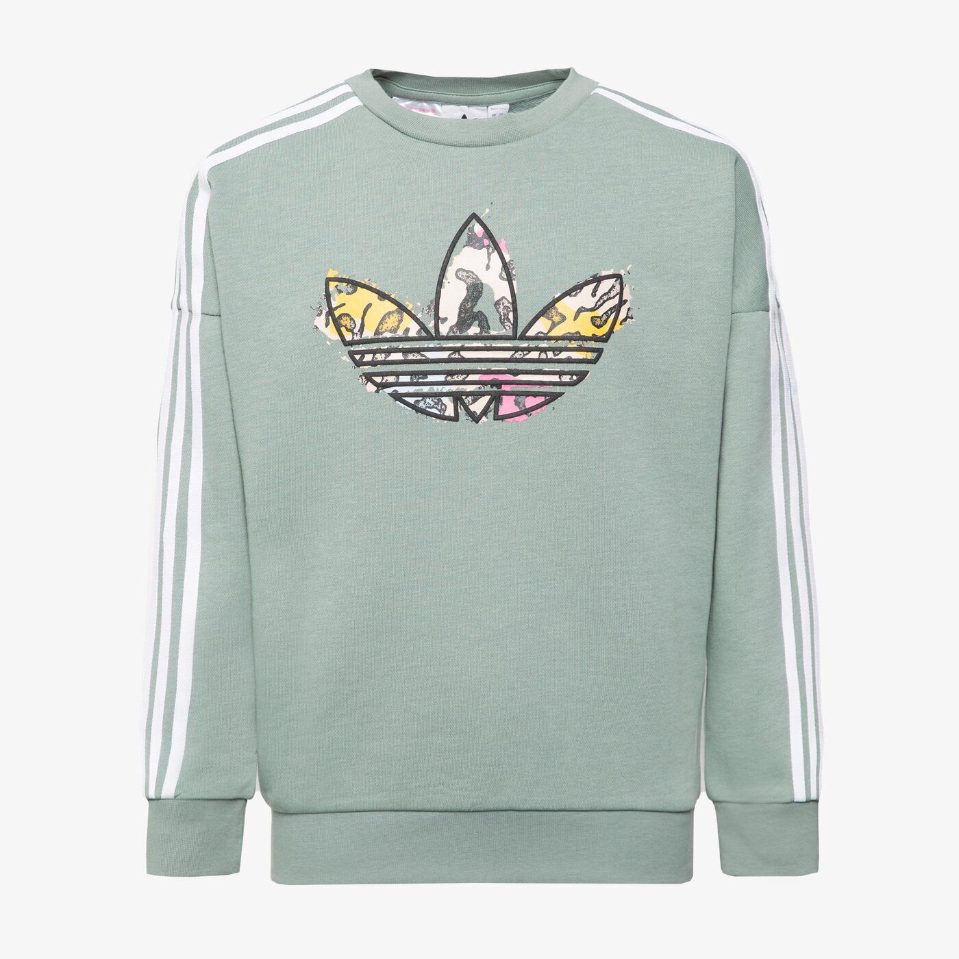 Детски суичър ADIDAS СУИТЧЪР CREW GIRL ib8596 цвят сив