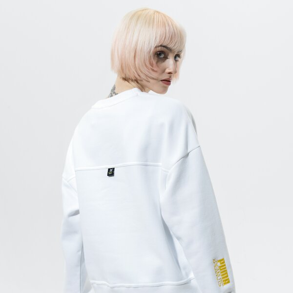 Дамски суичър PUMA СУИТЧЪР PUMA X PEANUTS W CREW 53115902 цвят бял