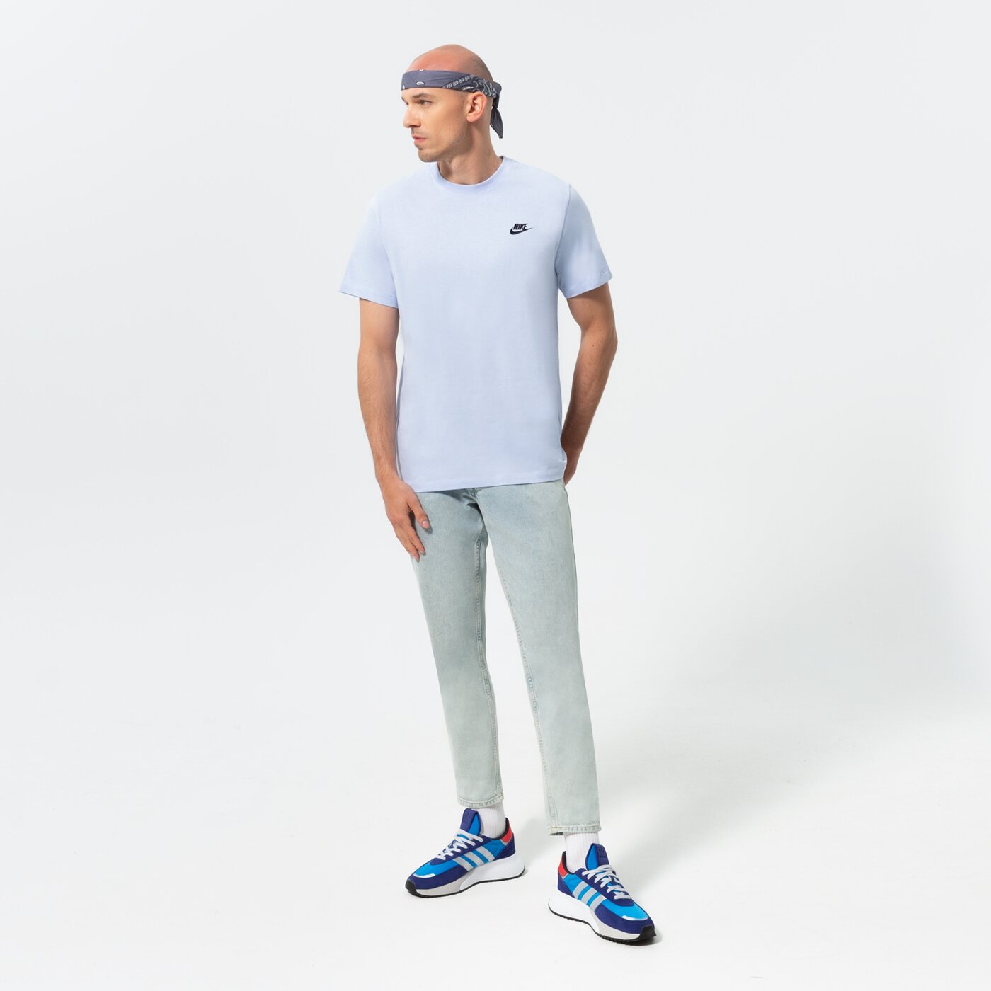 Мъжка тениска NIKE ТЕНИСКА SPORTSWEAR CLUB FLEECE ar4997-548 цвят син