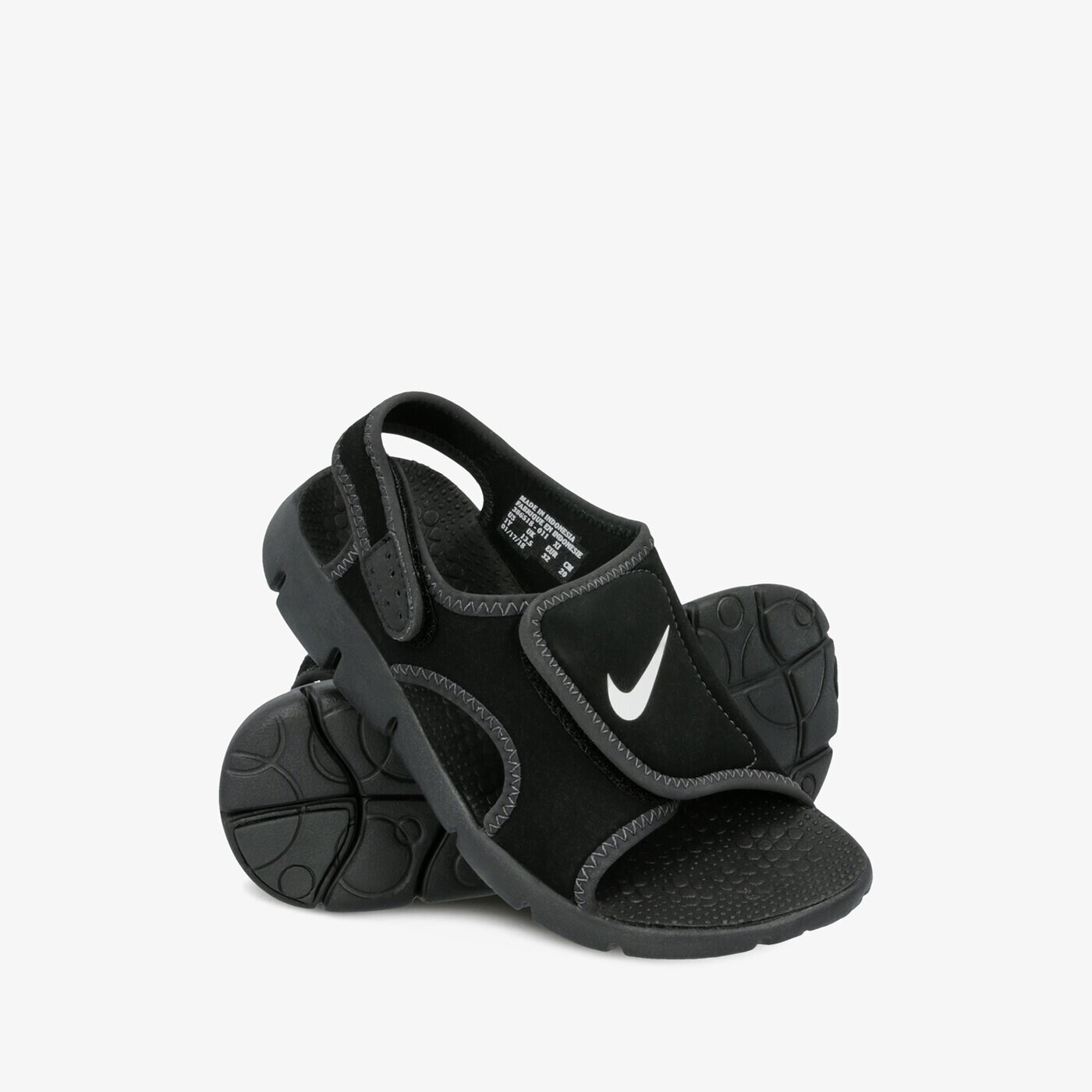 Детски чехли и сандали NIKE SUNRAY ADJUST 4 (GS PS)  386518-11k цвят черен