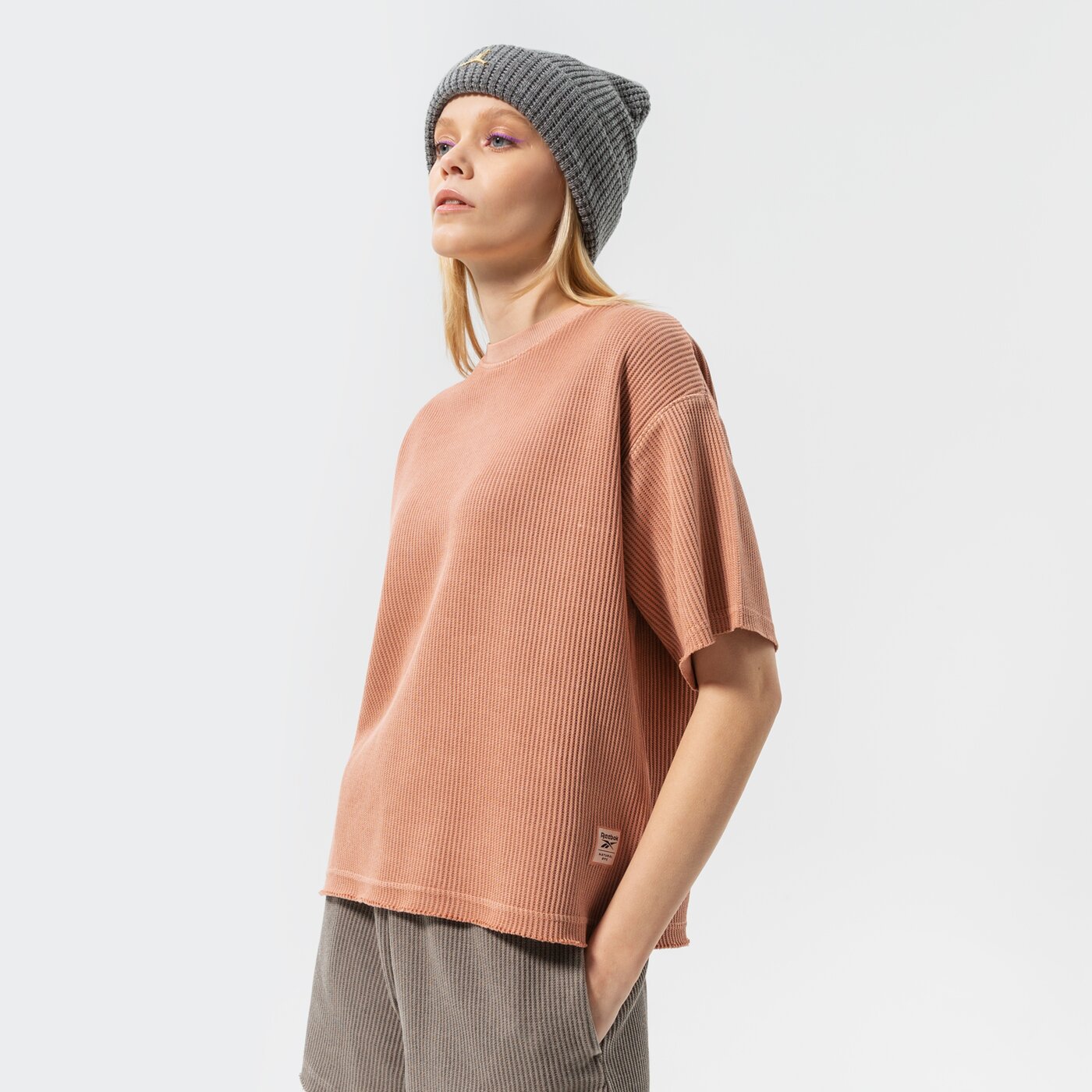 Дамска тениска REEBOK ТЕНИСКА CL RBK ND WAFFLE TEE h49291 цвят розов