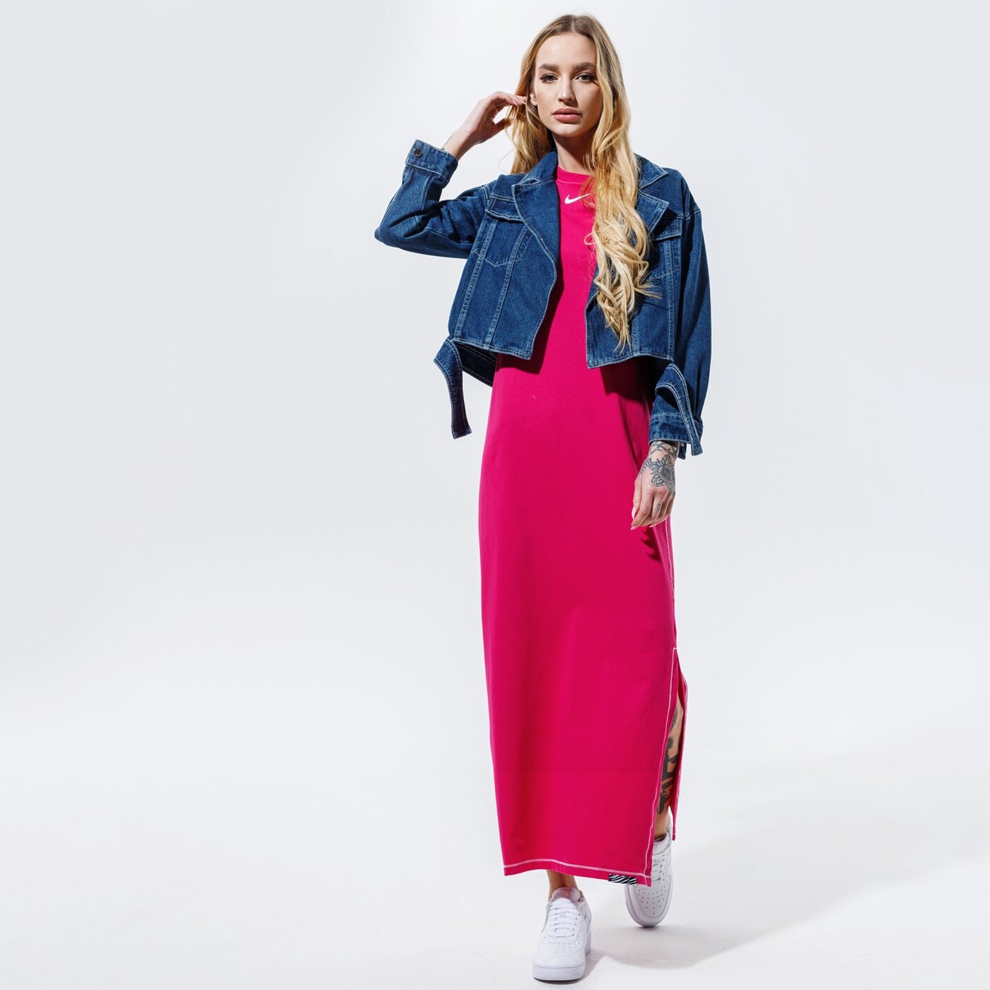 Дамски NIKE РОКЛЯ SPORTSWEAR ICON CLASH dc5290-615 цвят розов