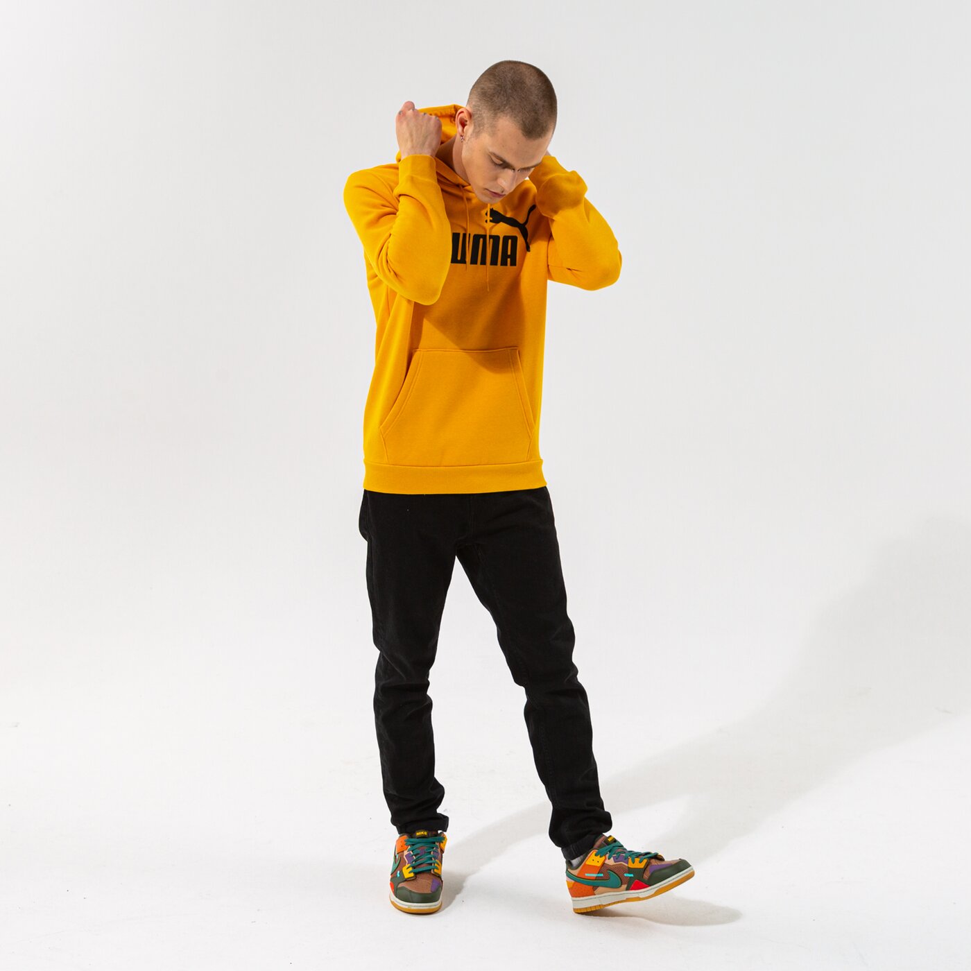 Мъжки суичър PUMA СУИТЧЪР С КАЧУЛКА ESS HEATHER HOODIE FL - MINERAL YELLO 58673937 цвят жълт