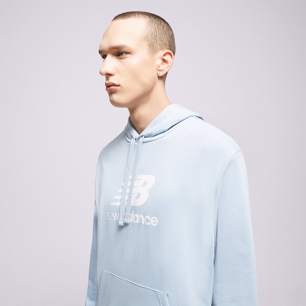 Мъжки суичър NEW BALANCE СУИТЧЪР С КАЧУЛКА ESSENTIALS STACKED mt31537lay цвят син
