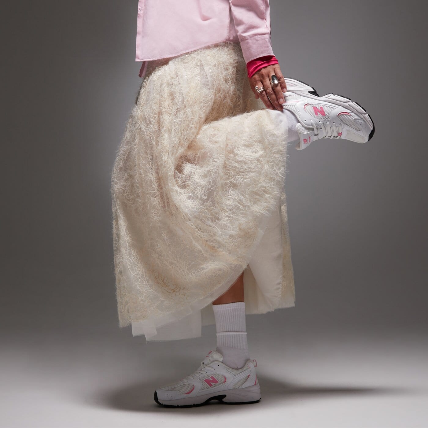 Детски маратонки NEW BALANCE 530  gr530cl цвят бял