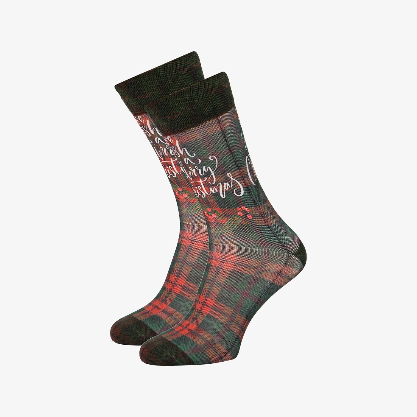 Дамски чорапи WIGGLESTEPS ЧОРАПИ CHRISTMAS BERRY 2010-03833-325 цвят зелен