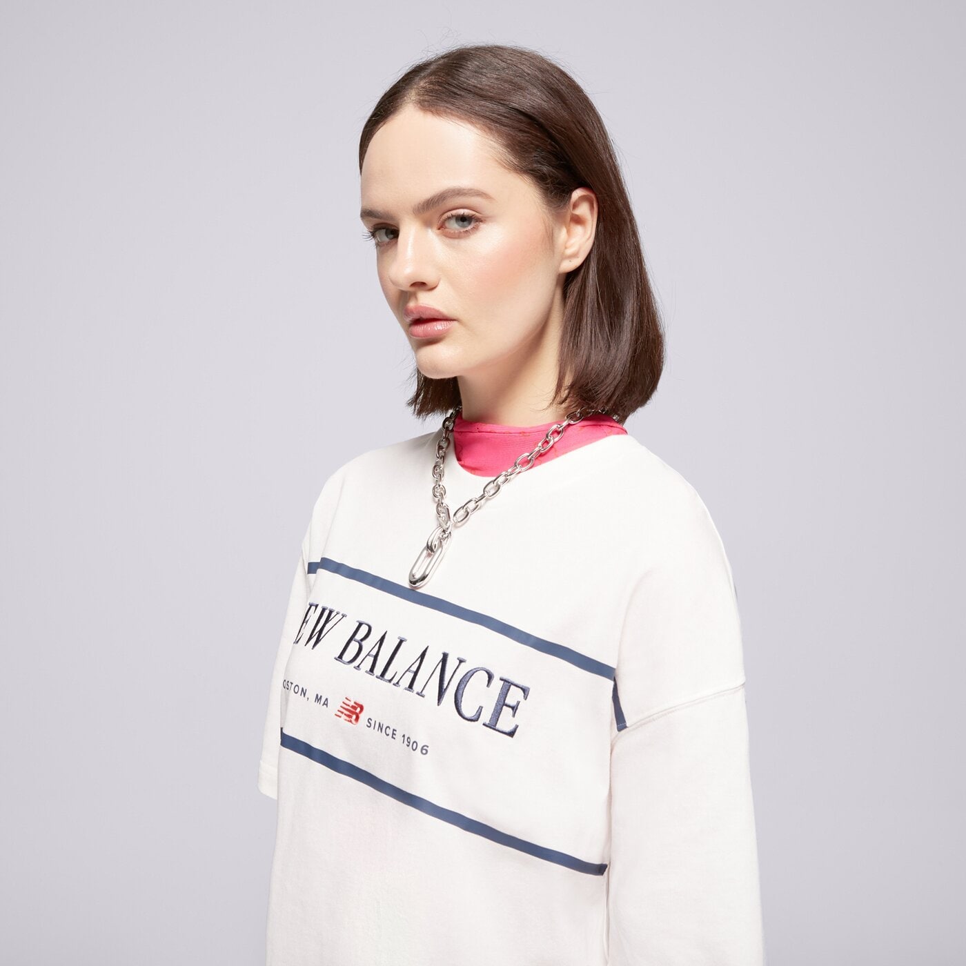 Дамска тениска NEW BALANCE ТЕНИСКА ATHLETICS NAUTICAL wt51910sst цвят кремав