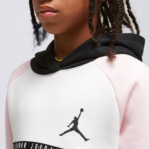 Детски суичър JORDAN GIRLS' TAPE OVERHEAD HOODIE JUNIOR  45b496a9y цвят розов