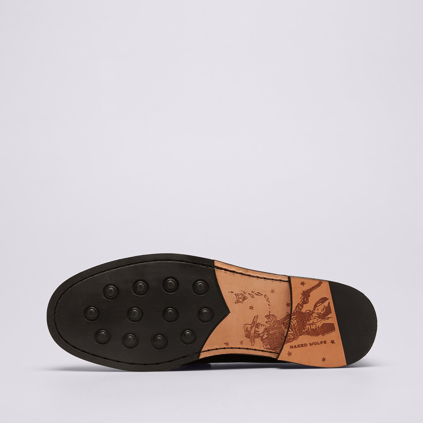 Мъжки кежуал NAKED WOLFE RIVIERA BLACK LEATHER nwrivierablack цвят черен