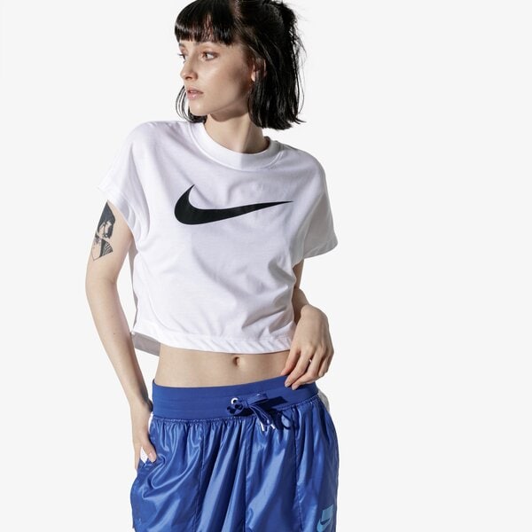 Дамска тениска NIKE ТОП W NSW SWSH ТОП CROP SS ar3064-100 цвят бял