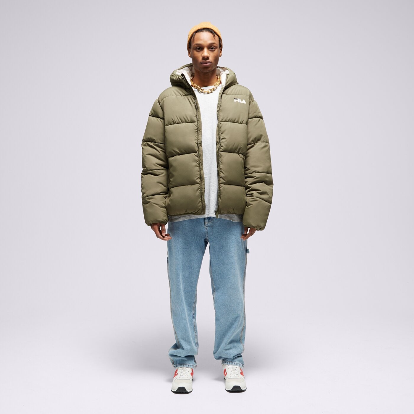 Мъжко зимно яке FILA ЯКЕ ЗИМНО BUGSY  fw23spm200769 цвят каки