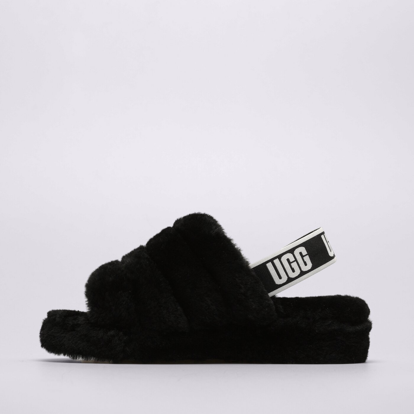 Дамски чехли и сандали UGG FLUFF YEAH 1095119-black цвят черен