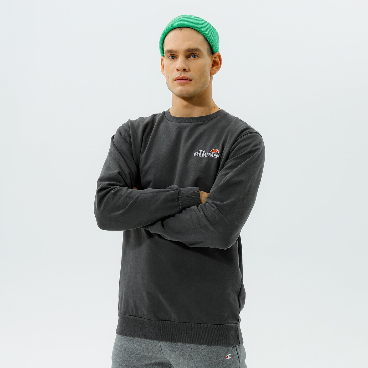 Мъжки суичър ELLESSE СУИТЧЪР CALENDULA SWEATSHIRT BLK shk13145011 цвят черен