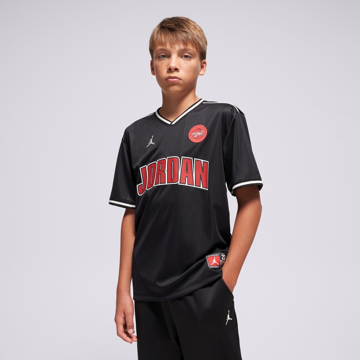 Детска тениска JORDAN ТЕНИСКА JDB MJ SPORT JERSEY BOY 95f217-023 цвят черен
