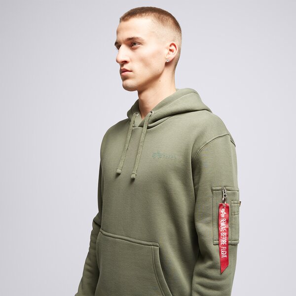 Мъжки суичър ALPHA INDUSTRIES СУИТЧЪР С КАЧУЛКА AIR FORCE 138337142 цвят каки